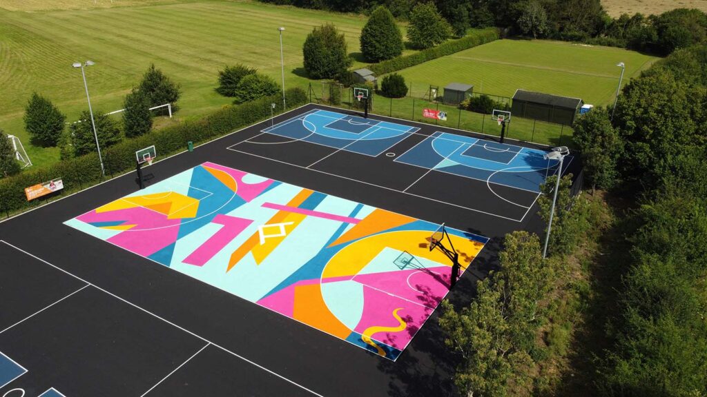 Mega Slam Hoops at Writtle University College 3x3 Basketball Facility